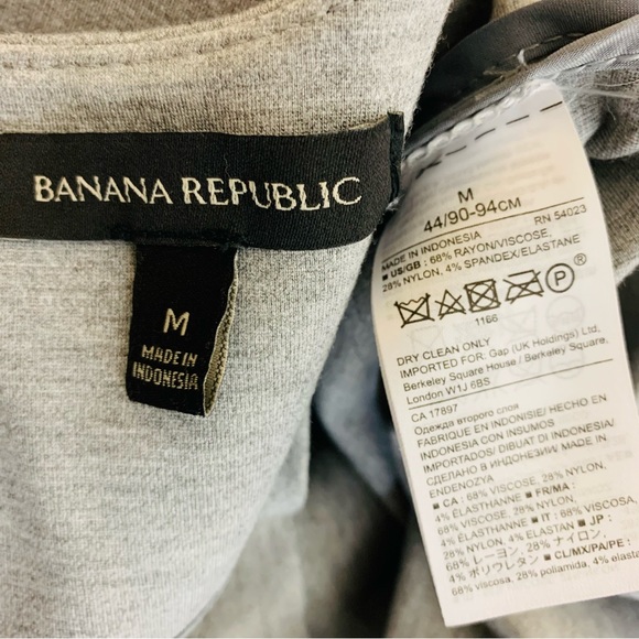 Banana Republic Gray Ponte Front Pocket Dress Medium - Picture 13 of 13